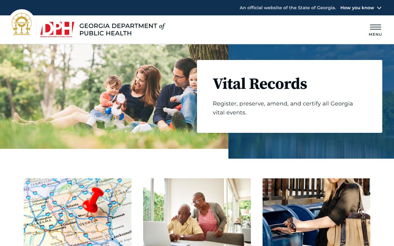 Atkinson County marriage records Georgia DPH vital records page