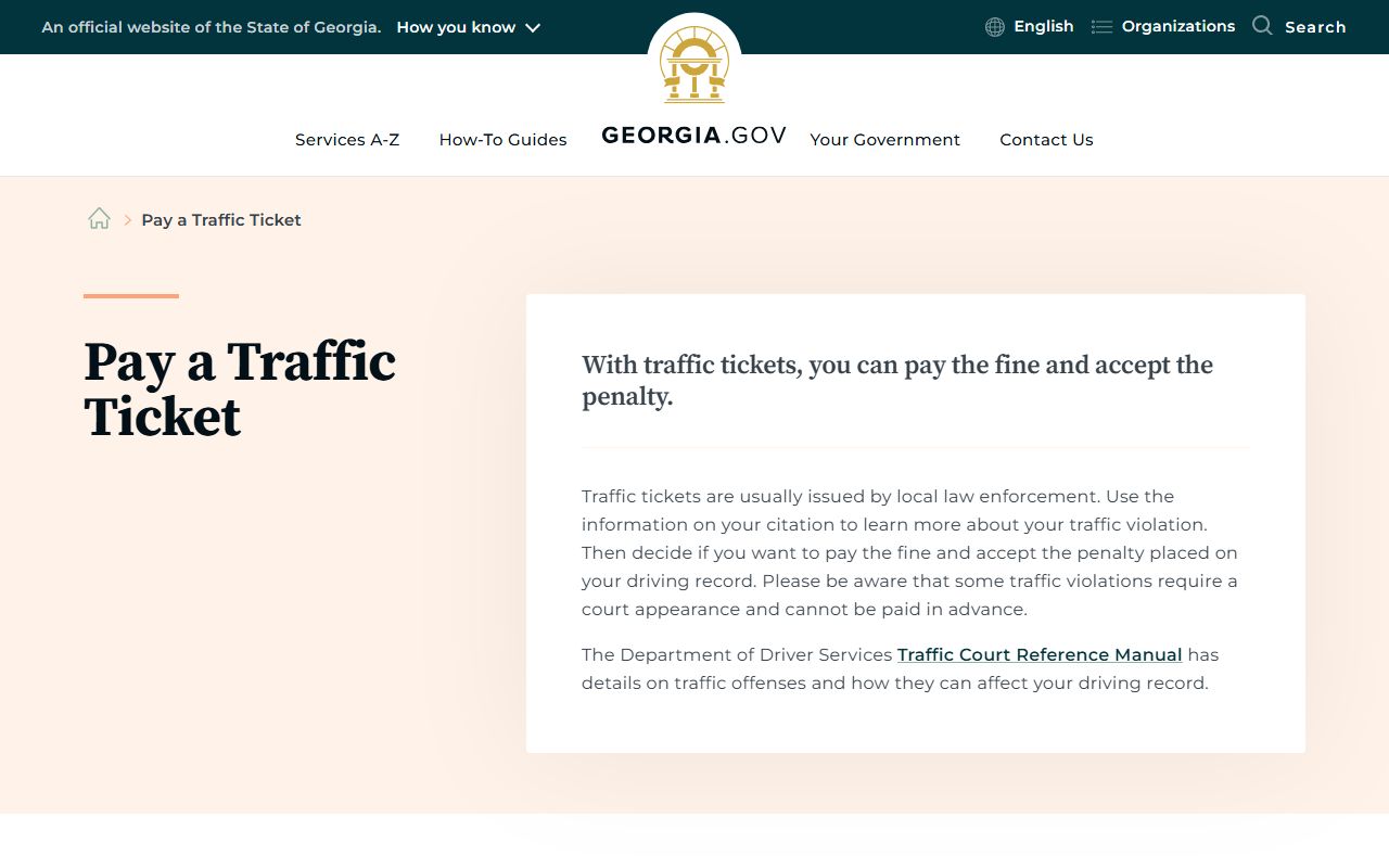 Atkinson County traffic court records Georgia traffic ticket payment guidance