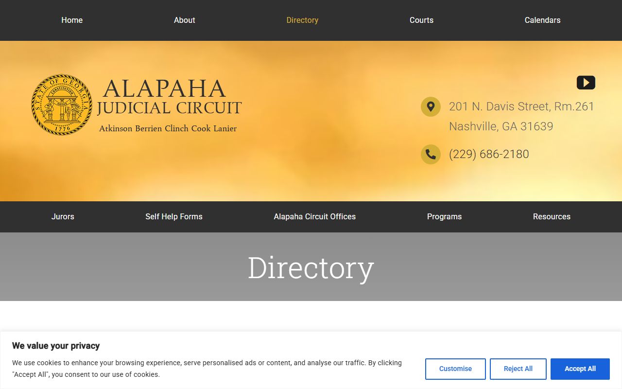 Atkinson County Court records Alapaha circuit directory